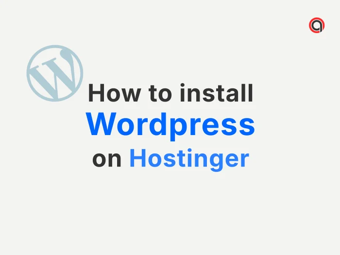 how to install WordPress on Hostinger